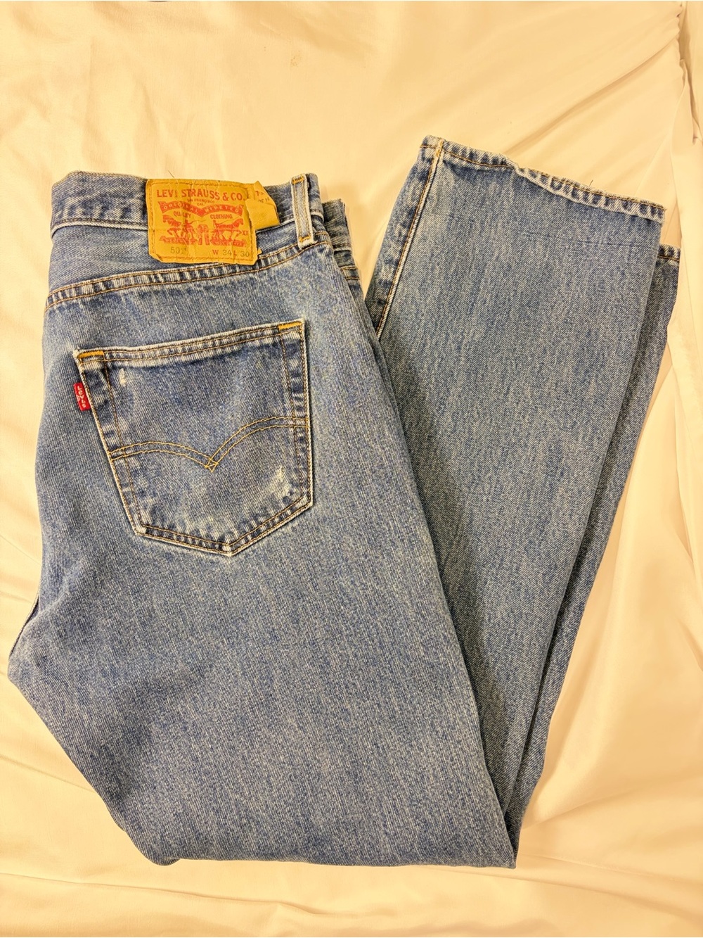Levi’s 501 Original Fit Jeans 34x30 Dark Stonewash Button Fly